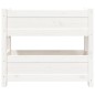 vidaXL Pflanzkübel Weiß 77x25x66 cm Massivholz Kiefer vidaXL Pflanzkübel Weiß 77x25x66 cm Massivholz Kiefer