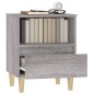 vidaXL Nachttisch Grau Sonoma 40x35x50 cm vidaXL Nachttisch Grau Sonoma 40x35x50 cm