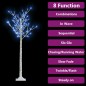 vidaXL Weihnachtsbaum 140 LEDs 1,5 m Blau Weide Indoor Outdoor vidaXL Weihnachtsbaum 140 LEDs 1,5 m Blau Weide Indoor Outdoor