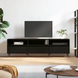 vidaXL TV-Schrank Schwarz 150x30x44,5 cm Holzwerkstoff
