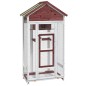 vidaXL Voliere Mokka 91,5x53x170 cm Massivholz Kiefer vidaXL Voliere Mokka 91,5x53x170 cm Massivholz Kiefer