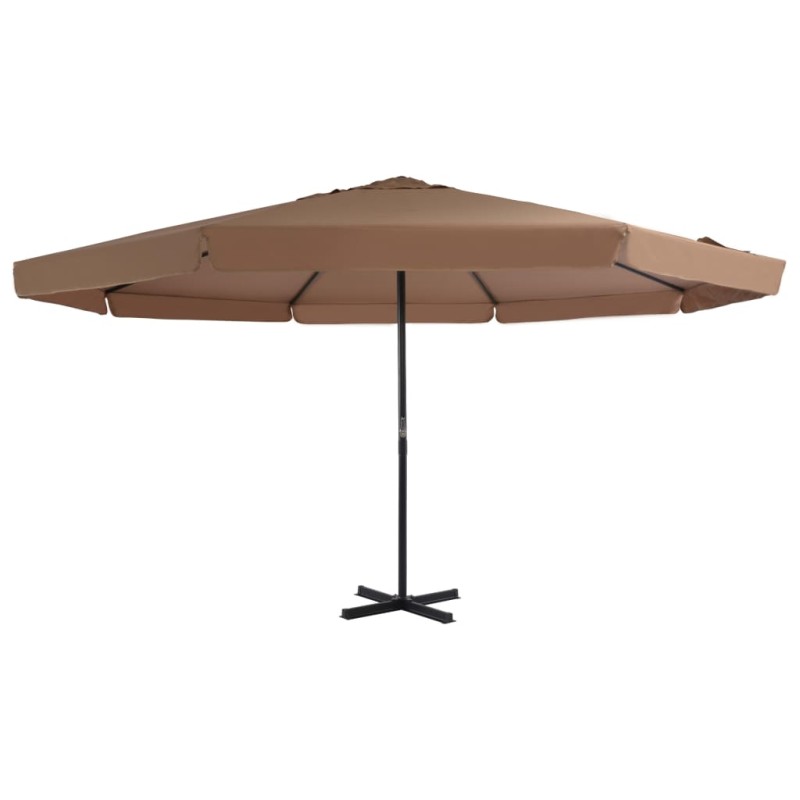 vidaXL Sonnenschirm mit Aluminium-Mast 500 cm Taupe vidaXL Sonnenschirm mit Aluminium-Mast 500 cm Taupe