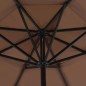 vidaXL Sonnenschirm mit Aluminium-Mast 500 cm Taupe vidaXL Sonnenschirm mit Aluminium-Mast 500 cm Taupe