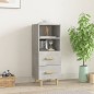 vidaXL Sideboard Betongrau 34,5x34x90 cm Holzwerkstoff vidaXL Sideboard Betongrau 34,5x34x90 cm Holzwerkstoff