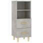 vidaXL Sideboard Betongrau 34,5x34x90 cm Holzwerkstoff vidaXL Sideboard Betongrau 34,5x34x90 cm Holzwerkstoff