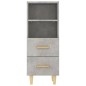 vidaXL Sideboard Betongrau 34,5x34x90 cm Holzwerkstoff vidaXL Sideboard Betongrau 34,5x34x90 cm Holzwerkstoff