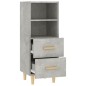 vidaXL Sideboard Betongrau 34,5x34x90 cm Holzwerkstoff vidaXL Sideboard Betongrau 34,5x34x90 cm Holzwerkstoff