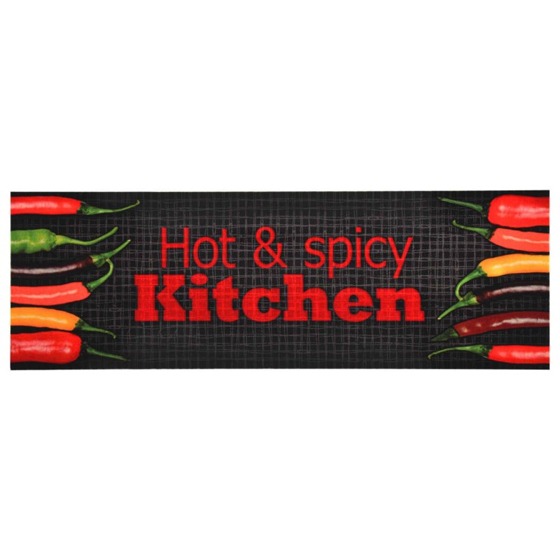 vidaXL Küchenteppich Waschbar Hot & Spicy 60x300 cm vidaXL Küchenteppich Waschbar Hot & Spicy 60x300 cm
