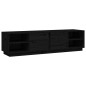 vidaXL TV-Schrank Schwarz 156x40x40 cm Massivholz Kiefer vidaXL TV-Schrank Schwarz 156x40x40 cm Massivholz Kiefer