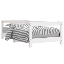 vidaXL Kinderbett Weiß 70x140 cm Massivholz Kiefer