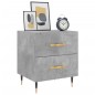 vidaXL Nachttische 2 Stk. Betongrau 40x35x47,5 cm Holzwerkstoff vidaXL Nachttische 2 Stk. Betongrau 40x35x47,5 cm Holzwerkstoff