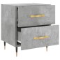 vidaXL Nachttische 2 Stk. Betongrau 40x35x47,5 cm Holzwerkstoff vidaXL Nachttische 2 Stk. Betongrau 40x35x47,5 cm Holzwerkstoff