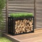 vidaXL Outdoor-Kaminholzregal Schwarz 108x52x74 cm Massivholz Kiefer vidaXL Outdoor-Kaminholzregal Schwarz 108x52x74 cm Massivholz Kiefer