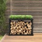 vidaXL Outdoor-Kaminholzregal Schwarz 108x52x74 cm Massivholz Kiefer vidaXL Outdoor-Kaminholzregal Schwarz 108x52x74 cm Massivholz Kiefer