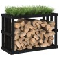 vidaXL Outdoor-Kaminholzregal Schwarz 108x52x74 cm Massivholz Kiefer vidaXL Outdoor-Kaminholzregal Schwarz 108x52x74 cm Massivholz Kiefer
