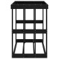 vidaXL Outdoor-Kaminholzregal Schwarz 108x52x74 cm Massivholz Kiefer vidaXL Outdoor-Kaminholzregal Schwarz 108x52x74 cm Massivholz Kiefer