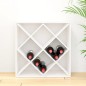 vidaXL Weinregal Weiß 62x25x62 cm Massivholz Kiefer vidaXL Weinregal Weiß 62x25x62 cm Massivholz Kiefer