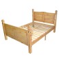 Bett mit Matratze Mexikanische Kiefer Corona-Stil 160 x 200 cm Bett mit Matratze Mexikanische Kiefer Corona-Stil 160 x 200 cm