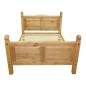 Bett mit Matratze Mexikanische Kiefer Corona-Stil 160 x 200 cm Bett mit Matratze Mexikanische Kiefer Corona-Stil 160 x 200 cm