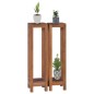 vidaXL Pflanzenständer 2-tlg. 25x25x100 cm Teak Massivholz vidaXL Pflanzenständer 2-tlg. 25x25x100 cm Teak Massivholz