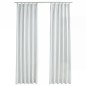 vidaXL Verdunkelungsvorhänge mit Haken 2 Stk. Grauweiß 140x225 cm vidaXL Verdunkelungsvorhänge mit Haken 2 Stk. Grauweiß 140x225 cm