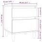 vidaXL Nachttisch Braun Eichen-Optik 40x35x50 cm vidaXL Nachttisch Braun Eichen-Optik 40x35x50 cm