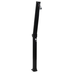 vidaXL Solardusche Klappbar Schwarz 214 cm 23 L
