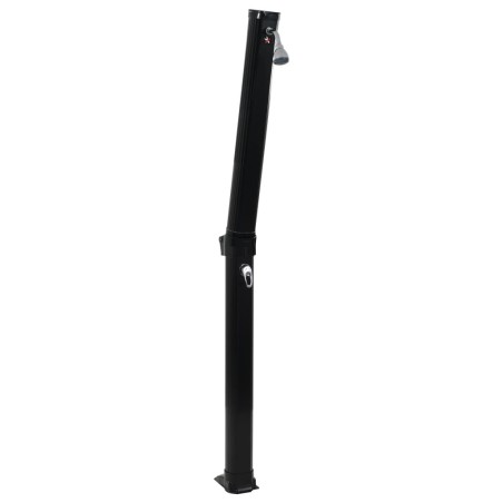 vidaXL Solardusche Klappbar Schwarz 214 cm 23 L