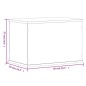 vidaXL Vitrine Transparent 56x36x37 cm Acryl vidaXL Vitrine Transparent 56x36x37 cm Acryl