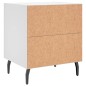 vidaXL Nachttisch Weiß 40x35x47,5 cm Holzwerkstoff vidaXL Nachttisch Weiß 40x35x47,5 cm Holzwerkstoff