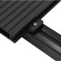 WPC Terrassendielen mit Zubehör 30 m² 2,2 m Anthrazit WPC Terrassendielen mit Zubehör 30 m² 2,2 m Anthrazit