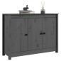 vidaXL Sideboard Grau 100x35x74 cm Massivholz Kiefer vidaXL Sideboard Grau 100x35x74 cm Massivholz Kiefer