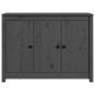vidaXL Sideboard Grau 100x35x74 cm Massivholz Kiefer vidaXL Sideboard Grau 100x35x74 cm Massivholz Kiefer