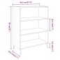vidaXL Sideboard Braun Eichen-Optik 69,5x32,5x90 cm Holzwerkstoff vidaXL Sideboard Braun Eichen-Optik 69,5x32,5x90 cm Holzwerkstoff