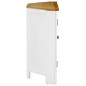 vidaXL Eckschrank 80x33,5x78 cm Eiche Massivholz vidaXL Eckschrank 80x33,5x78 cm Eiche Massivholz