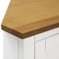 vidaXL Eckschrank 80x33,5x78 cm Eiche Massivholz vidaXL Eckschrank 80x33,5x78 cm Eiche Massivholz
