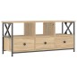 vidaXL TV-Schrank Sonoma Eiche 102x33x45 cm Holzwerkstoff & Eisen vidaXL TV-Schrank Sonoma Eiche 102x33x45 cm Holzwerkstoff & Eisen