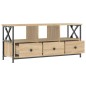 vidaXL TV-Schrank Sonoma Eiche 102x33x45 cm Holzwerkstoff & Eisen vidaXL TV-Schrank Sonoma Eiche 102x33x45 cm Holzwerkstoff & Eisen