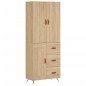 Highboard Sonoma-Eiche 69,5x34x180 cm Holzwerkstoff Highboard Sonoma-Eiche 69,5x34x180 cm Holzwerkstoff