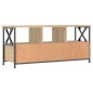 vidaXL TV-Schrank Sonoma Eiche 102x33x45 cm Holzwerkstoff & Eisen vidaXL TV-Schrank Sonoma Eiche 102x33x45 cm Holzwerkstoff & Eisen