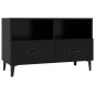 vidaXL TV-Schrank Schwarz 80x36x50 cm Holzwerkstoff vidaXL TV-Schrank Schwarz 80x36x50 cm Holzwerkstoff