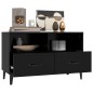 vidaXL TV-Schrank Schwarz 80x36x50 cm Holzwerkstoff vidaXL TV-Schrank Schwarz 80x36x50 cm Holzwerkstoff