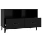 vidaXL TV-Schrank Schwarz 80x36x50 cm Holzwerkstoff vidaXL TV-Schrank Schwarz 80x36x50 cm Holzwerkstoff
