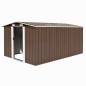 vidaXL Gerätehaus 257x392x181 cm Metall Braun vidaXL Gerätehaus 257x392x181 cm Metall Braun