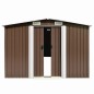 vidaXL Gerätehaus 257x392x181 cm Metall Braun vidaXL Gerätehaus 257x392x181 cm Metall Braun