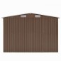 vidaXL Gerätehaus 257x392x181 cm Metall Braun vidaXL Gerätehaus 257x392x181 cm Metall Braun