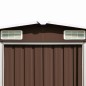 vidaXL Gerätehaus 257x392x181 cm Metall Braun vidaXL Gerätehaus 257x392x181 cm Metall Braun