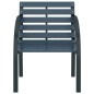 vidaXL Gartenstühle 2 Stk. Grau Holz vidaXL Gartenstühle 2 Stk. Grau Holz