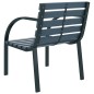 vidaXL Gartenstühle 2 Stk. Grau Holz vidaXL Gartenstühle 2 Stk. Grau Holz