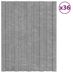vidaXL Dachpaneele 36 Stk. Verzinkter Stahl Silbern 60x45 cm